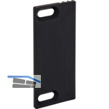 WSS Fallenauslaufplatte 30,5x80x3, Kunststoff schwarz