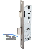 WILKA Rohrrahmenschloss U-Stulp m. Falle u. Riegel, PZW, DM 34, Edelstahl