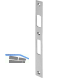 WILKA Schlie�blech flach f�r Rollfalle und Riegel, 245 x 24 x 3 mm, Edelstahl