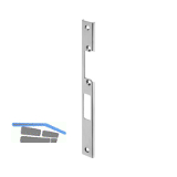 WILKA Schlie�blech U-f�rmig Falle und Riegel, links, 245 x 24 x 6 mm, Edelstahl