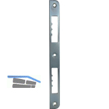 Schlie�blech R10 gerade einseitig abgerundet, 210x20x3 mm, Stahl verzinkt