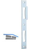 Doppelt�rschlie�blech eckig, 210 x 24 x 2 mm, Stahl verzinkt silberf�rbig