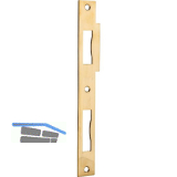 Doppelt�rschlie�blech eckig, 210 x 24 x 2 mm, Messing poliert