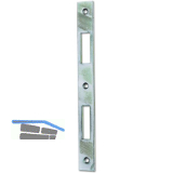 Schlie�blech gerade, 210 x 24 x 2 mm, Stahl verzinkt silberf�rbig