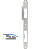 Doppelt�rschlie�blech R9 bombiert, 210 x 18 x 2 mm, Edelstahl-Effekt