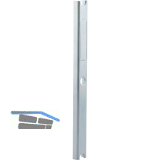 Sichtschutzunterlage f. Doppelt�rschlie�blech,198x18x8,5mm,Stahl verzinkt silber