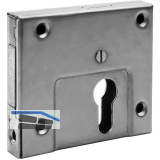 AMF Anschlagriegelschloss 49ZNI mit Winkelschlie�blech, 95x82x17mm,Edelstahl V2A