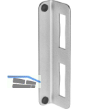 AMF Schlie�blech mit Anschlag 145W, 173x45x27 mm, Kastenst. 40mm, Stahl verzinkt