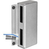 AMF Gegenkasten 146GS schmal f�r Doppeltore, 173 x 82 x 30mm, Stahl blank