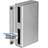 AMF Gegenkasten 144GS f�r Doppeltore, 172 x 116 x 30mm, Stahl blank