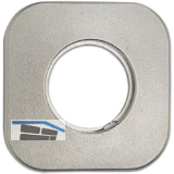 Rosette f�r Au�enzylinder AZ mit Bohrung � 30 mm, 60 x 60 mm, Stahl vernickelt