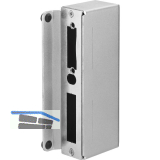 AMF Gegenkasten f�r E-�ffner 146ET schmal,f.Doppeltore,172x80,5x30mm,Stahl blank