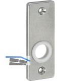 AMF Dr�ckerrosette 426, eckig, 87 x 32 x 6 mm, Edelstahl