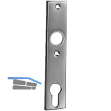 AMF Kurzschild 497Z, PZ 72, Schraublochabstand 67mm,156x32x7 mm, silber eloxiert