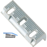 Aufschraubst�ck Serie 128 FaFix, 45 x 13,4 x 7,9 mm, Stahl verzinkt