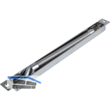 Kabel�bergang M1190, f�r Kabel bis 8 mm, 260 x 24 x 17,5 mm, Stahl verchromt