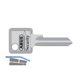 ABUS Zylinderschl�ssel (D6/C73/K82/E50/E60) Nachbestellung