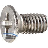 Kreuzschlitzschraube f�r Aufschraubst�cke, 3,5 x 7mm, Edelstahl
