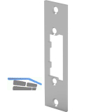 Schlie�blech f. T�r�ffner FGD m. Fallengleitdeckel,kurz eckig,110x28x3,Edelstahl