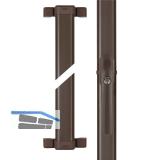ABUS Fenster-Stangenschloss FOS550 gleichsperrend braun