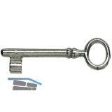 Keilbartschl�ssel Tosisch, Sperre LB 4, vernickelt