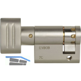 WINKHAUS Knaufhalbzylinder MS00/Z1 30 mm Messing vernickelt matt