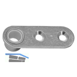 WILKA Stangenf�hrungsplatte 9653 f�r Rundstange � 10 mm, Stahl verzinkt