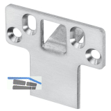 WILKA Stangenschlie�blech P645, f�r Verriegelung nach oben, Edelstahl