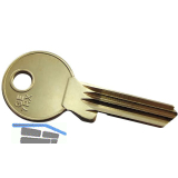 Zylinderschl�ssel-Rohling DORMAKABA, AP 2000/960922, Type 2.1, gro�es Profil