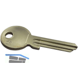 Zylinderschl�ssel-Rohling EVVA, Type C, gro�es Profil