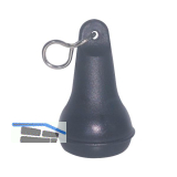 Hotelschl�sselanh�nger - birnenf�rmig schwarz