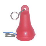 Hotelschl�sselanh�nger - birnenf�rmig rot