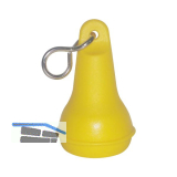 Hotelschl�sselanh�nger - birnenf�rmig gelb