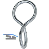 S-Haken - gedreht, Stahl vernickelt
