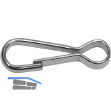 Simplex Haken -, 30 mm, Stahl vernickelt