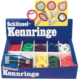 Kennring Box f�r Zylinderschl�ssel � 28 mm, 200-tlg. in 10 Farben sortiert