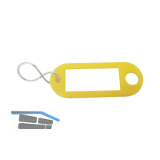 Schl�sselanh�nger - mit Aufh�ngeloch, Kunststoff gelb