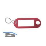 Schl�sselanh�nger - mit Aufh�ngeloch, Kunststoff rot