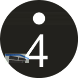 Schl�sselnummer - � 25, Nummer 4, Aluminium schwarz eloxiert