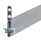 PLANET T�rdichter US-RD, 835 x 8 x 30 mm, einseitig, Aluminium natur