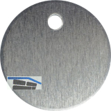 Schl�sselnummer ohne Pr�gung � 30 mm, Aluminium blank