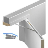 ATHMER T�r�ffnungsbegrenzer Porti f�r Holzt�ren, 610-719 mm, 100kg, silber