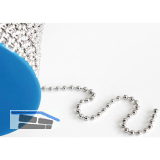 Schl�sselkette - Stahl vernickelt, L�nge auf Ma�