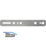 Stockpratzen gerade, Version B, 140 x 20 x 1,25 mm, Stahl verzinkt