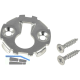 UWG-Verbinder, � 30 mm, Einlasstiefe 4,5 mm, Stahl verzinkt