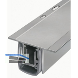 PLANET T�rdichter RO-RD, 1210 mm, H�he 20 mm, einseitig, Aluminium natur