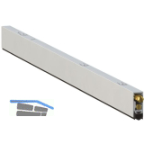 T�rdichter T017, einseitig, Aluminium natur, L�nge 630 mm