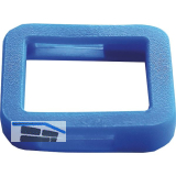 Kennring eckig, f�r Zylinderschl�ssel, Kunststoff dunkelblau