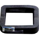 Kennring eckig, f�r Zylinderschl�ssel, Kunststoff schwarz