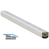 T�rdichter 1370NS, Breite 24,5 mm, H�he 19 mm, L�nge 822 mm, Aluminium natur